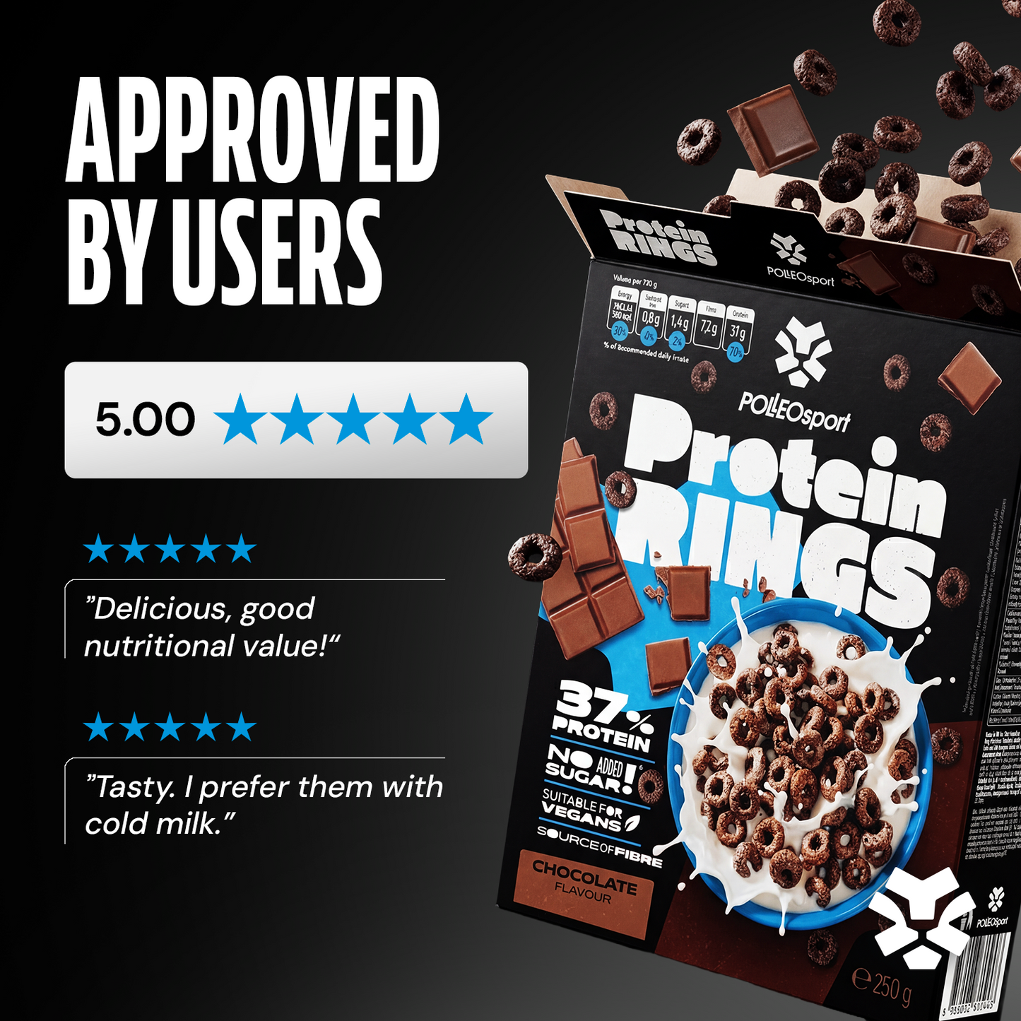 Protein Rings, 250 g - Cinnamon