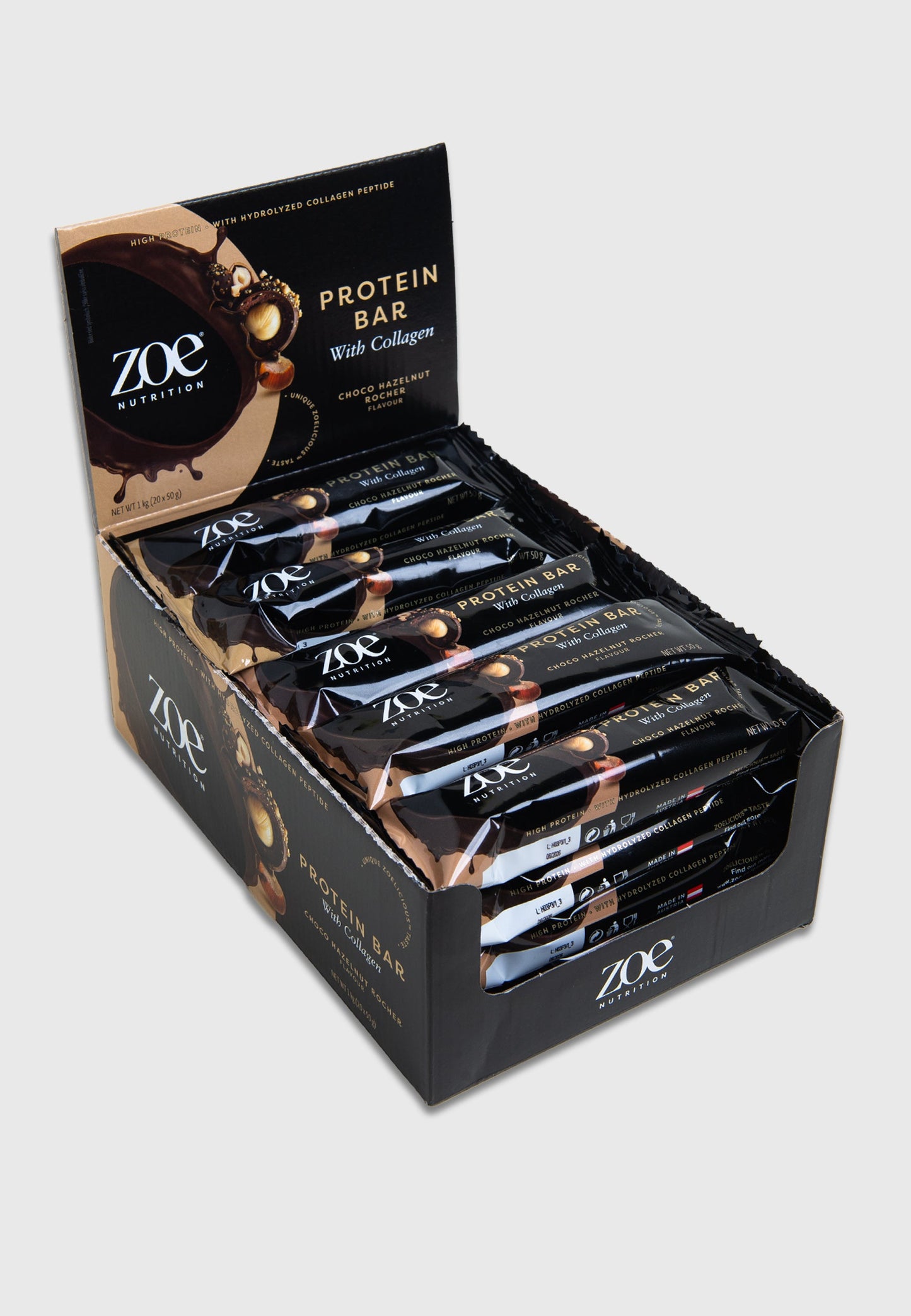 zoe Protein Bar, 50 g - Choco Hazelnut Rocher