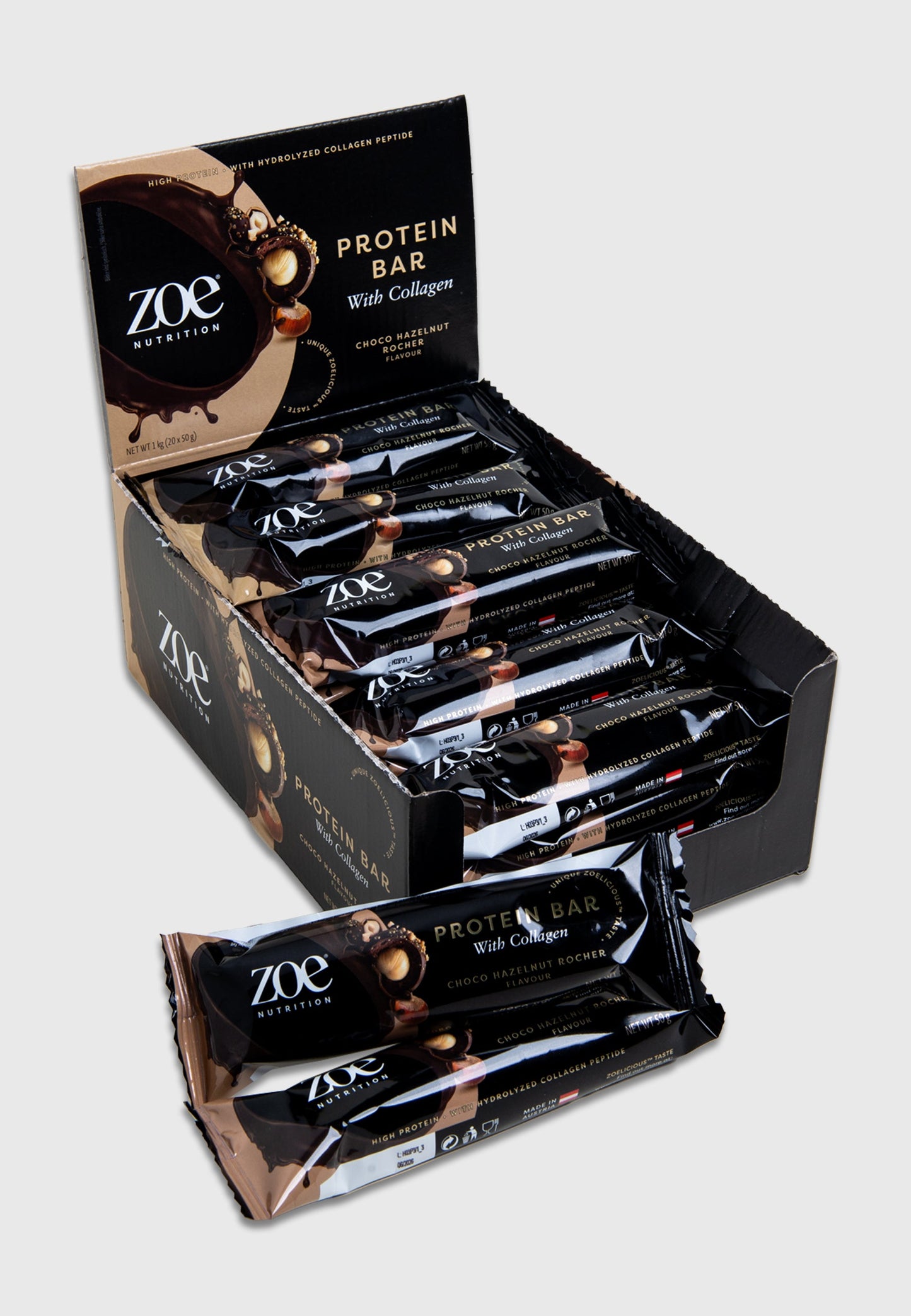 zoe Protein Bar, 50 g - Choco Hazelnut Rocher