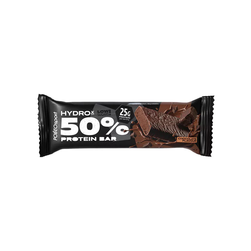 Polleo Sport HydroX 50% Protein Bar – Baton Proteic Ciocolata 50g