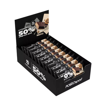 Polleo Sport HydroX 50% Protein Bar – Baton Proteic Cookies & Cream 50g