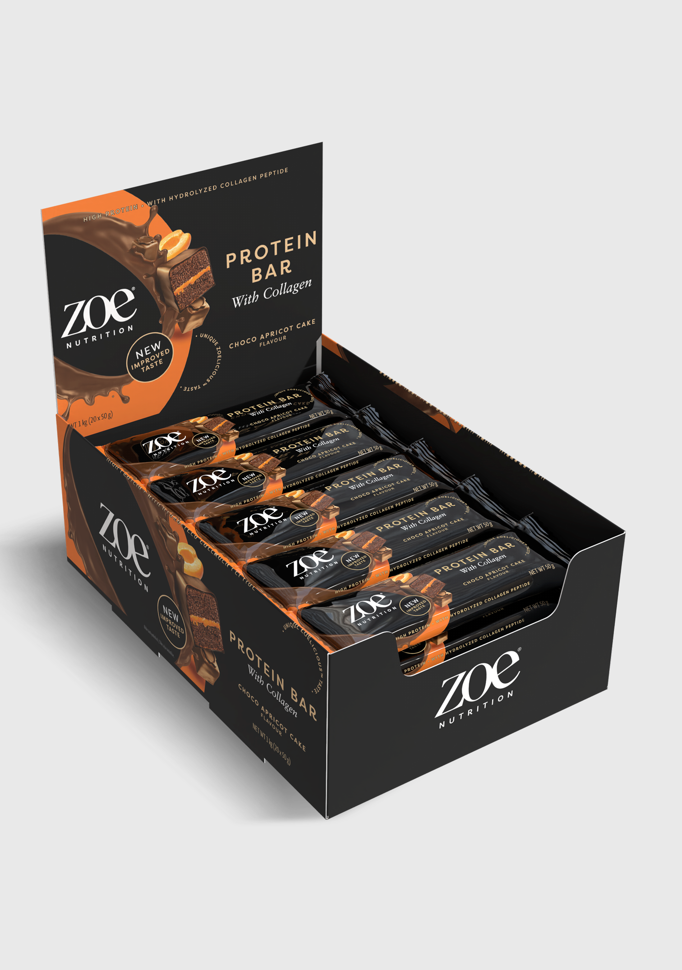 zoe Protein Bar, 50 g - Choco Apricot Cake