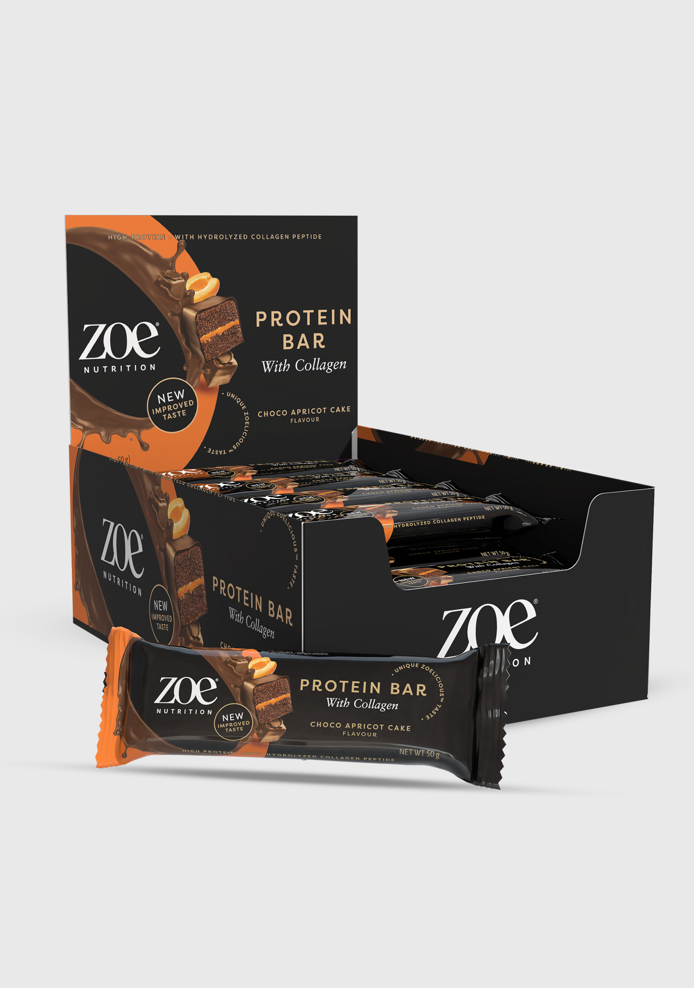 zoe Protein Bar, 50 g - Choco Apricot Cake