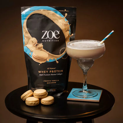 zoe Whey Protein, 454 g - French Vanilla Macaron