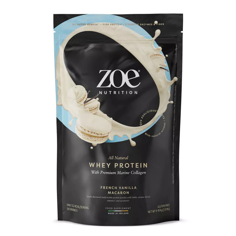 zoe Whey Protein, 454 g - French Vanilla Macaron